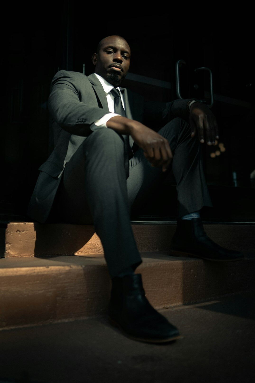 Studio portrait of a North African man in his thirties