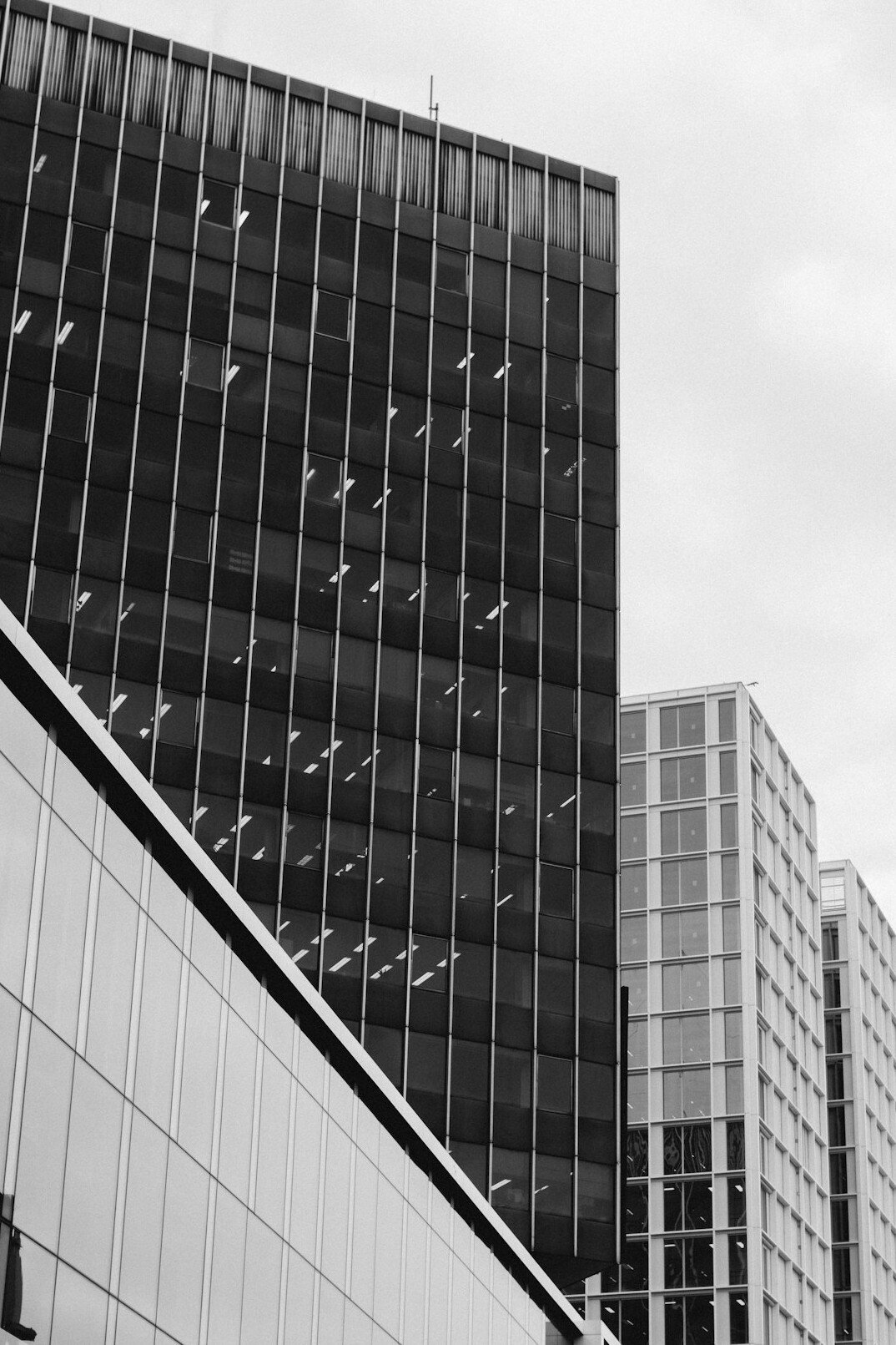 Modern office building exterior in Brussels
